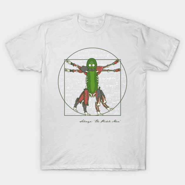 Vitruvian Pickle Man T-Shirt-TOZ